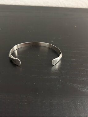 Native American Handmade Sterling Silver Cuff Bracelet Classic Minimalist Design